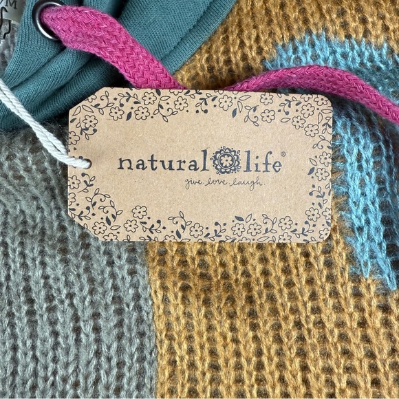 Natural Life Dreamer Jacquard Hooded Sweater S/M - Picture 4 of 9